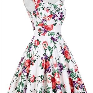 Belle Pogue Floral Vintage Style Dress